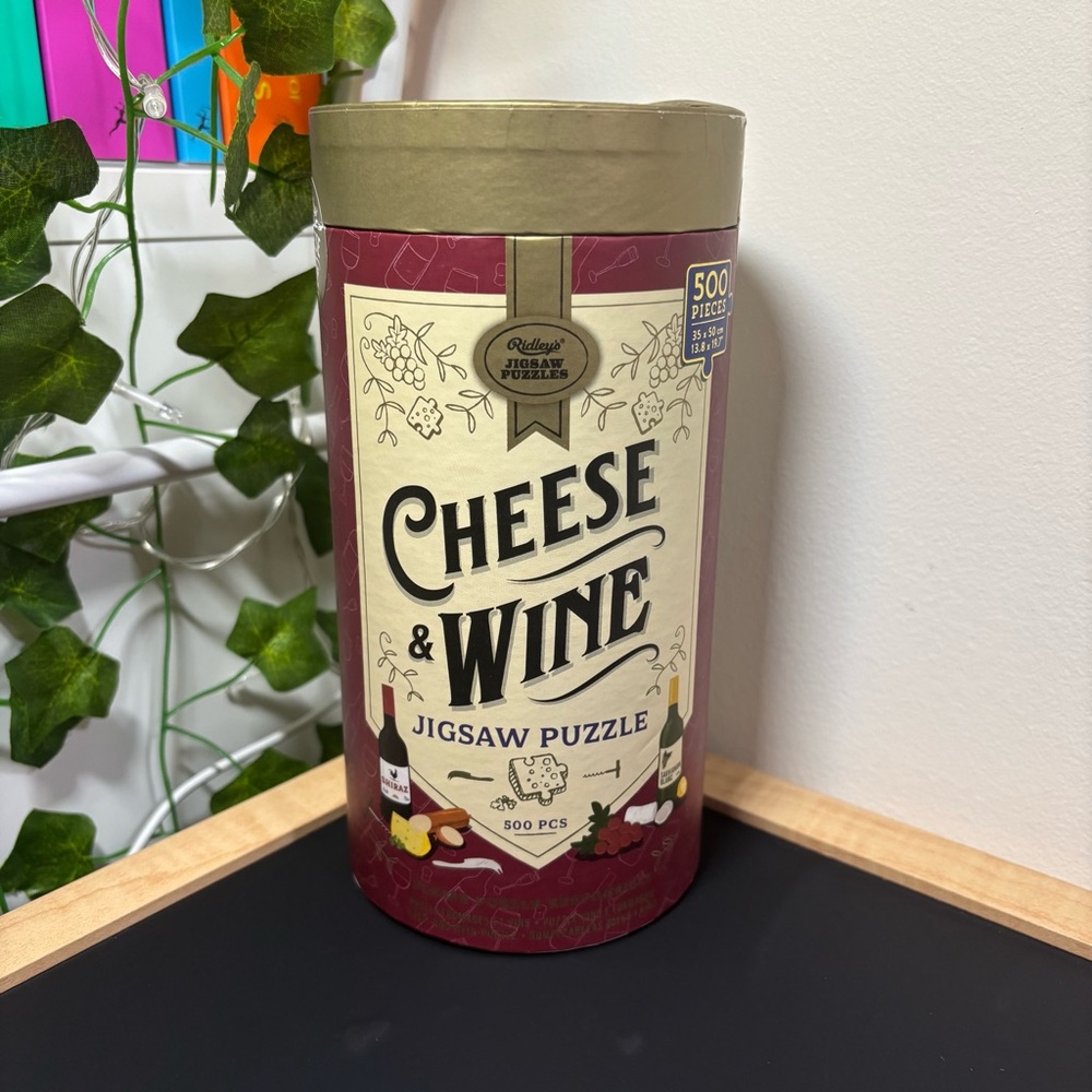 3/$20 🧩 Cheese & Wine 500 Piece Puzzle by Ridley's